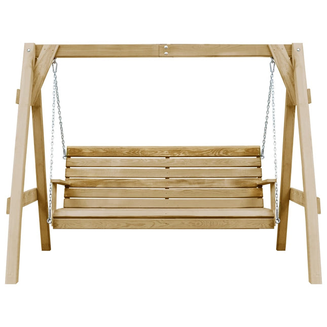 Schommelbank 205X150X157 Cm Geïmpregneerd Grenenhout Crème