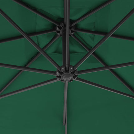 Zweefparasol Met Stalen Paal 300 Cm Groen