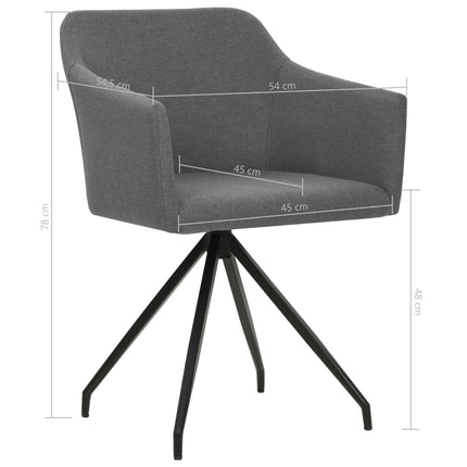 Eetkamerstoelen Draaibaar Stof