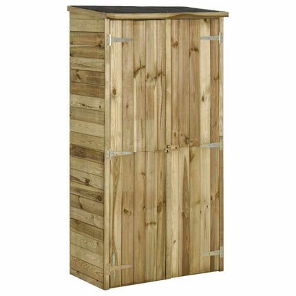 Tuinschuur 85X48X177 Cm Grenenhout Crème