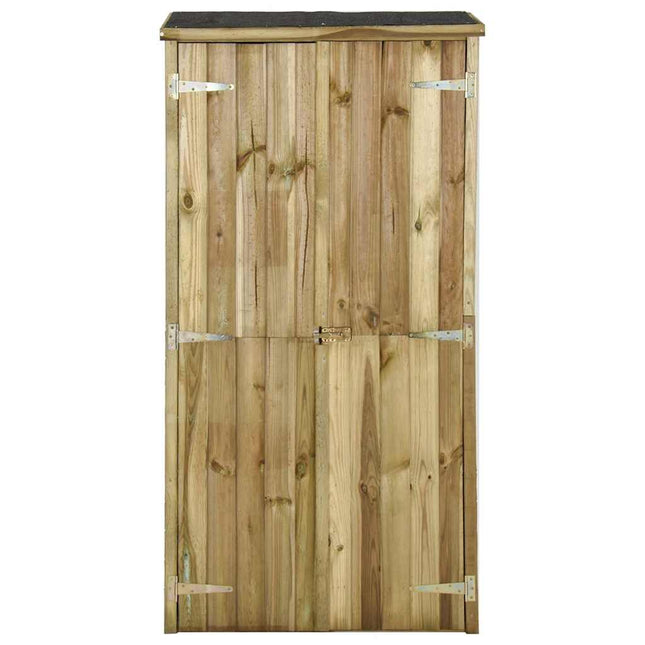 Tuinschuur 85X48X177 Cm Grenenhout Crème