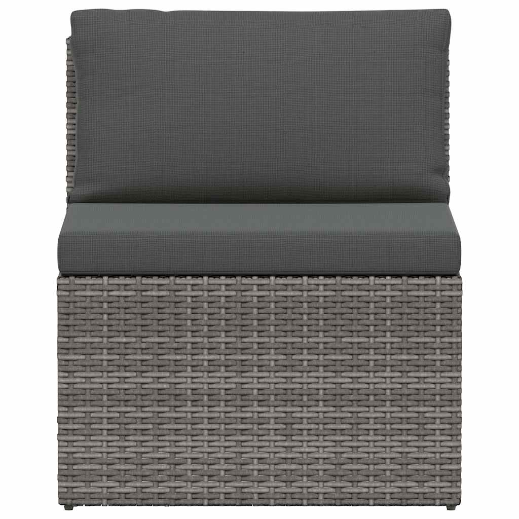 Loungeset Met Kussens 4-Delig Poly Rattan