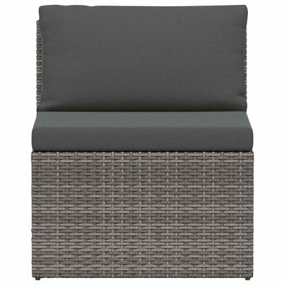 Loungeset Met Kussens 4-Delig Poly Rattan