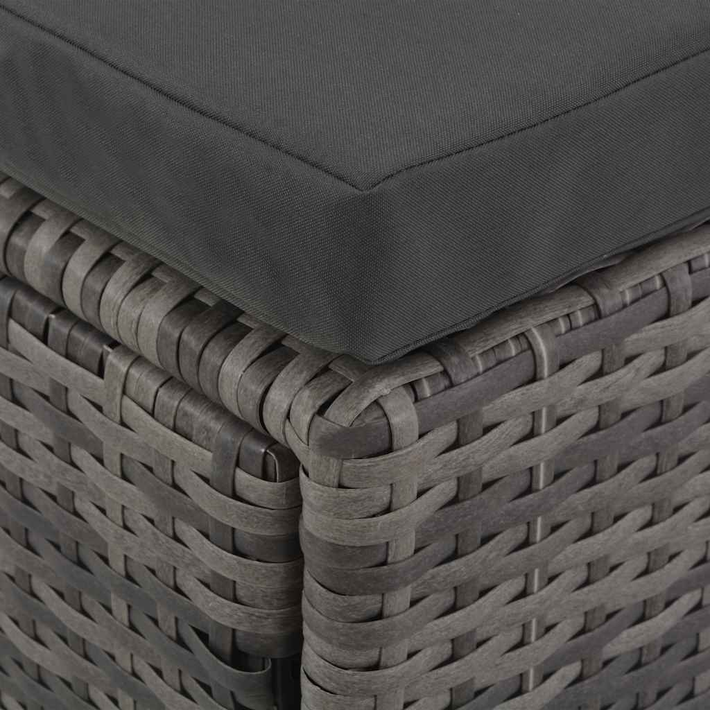 Loungeset Met Kussens 4-Delig Poly Rattan