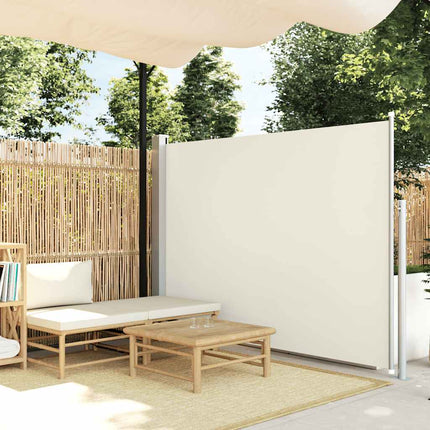 Tuinscherm Uittrekbaar 600X160 Cm Crème
