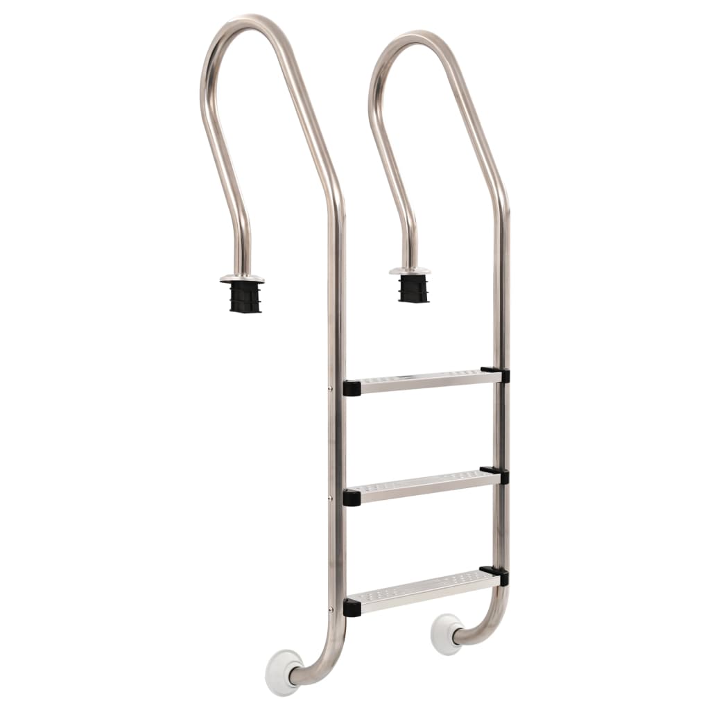 Zwembadladder Met 3 Sporten 120 Cm Roestvrij Staal 304