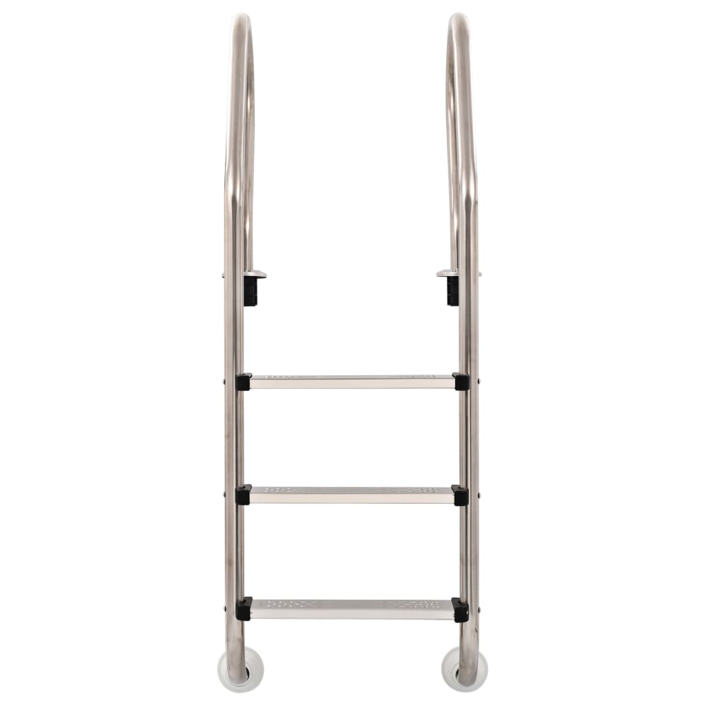 Zwembadladder Met 3 Sporten 120 Cm Roestvrij Staal 304
