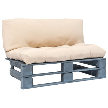 Tuinbank Pallet Met E Kussens Grenenhout