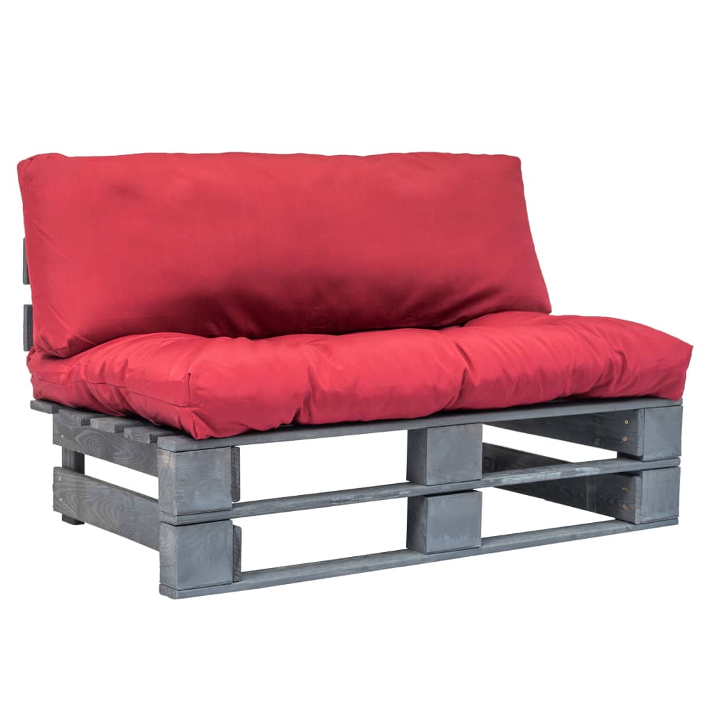 Tuinbank Pallet Met E Kussens Grenenhout