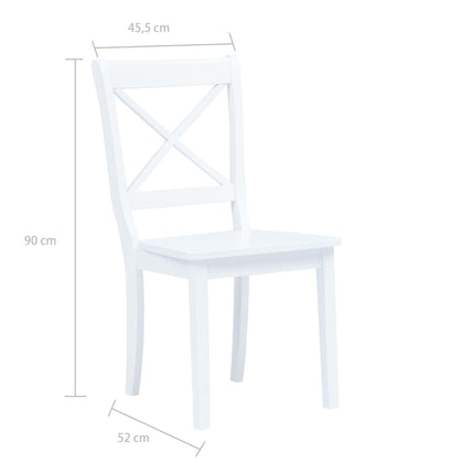Eetkamerstoelen Massief Rubberwood