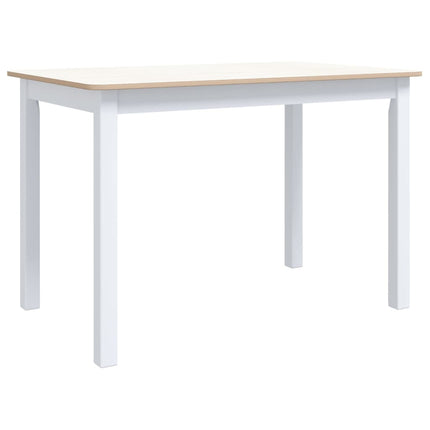Eettafel 114X71X75 Cm Massief Rubberwood