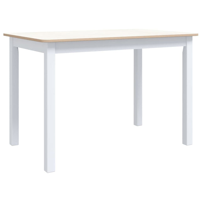 Eettafel 114X71X75 Cm Massief Rubberwood