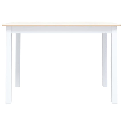 Eettafel 114X71X75 Cm Massief Rubberwood