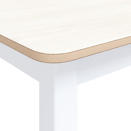 Eettafel 114X71X75 Cm Massief Rubberwood