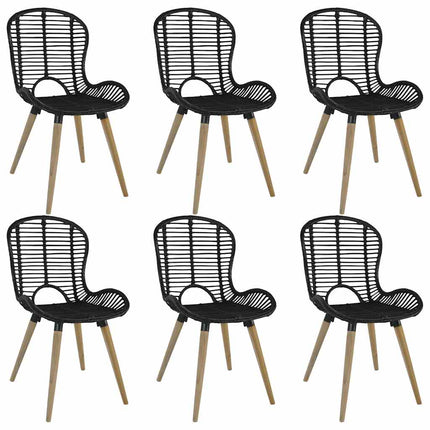 Eetkamerstoelen Natuurlijk Rattan