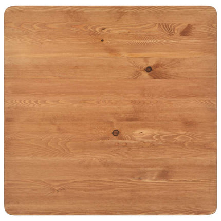Bartafel 60X60X108 Cm Massief Grenenhout Staal Zwart