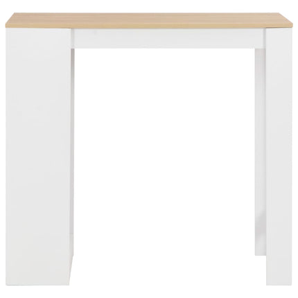 Bartafel Met Schap 110X50X103 Cm Wit