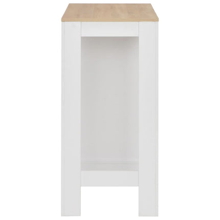 Bartafel Met Schap 110X50X103 Cm Wit