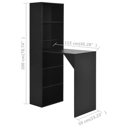 Bartafel Met Kast 115X59X200 Cm