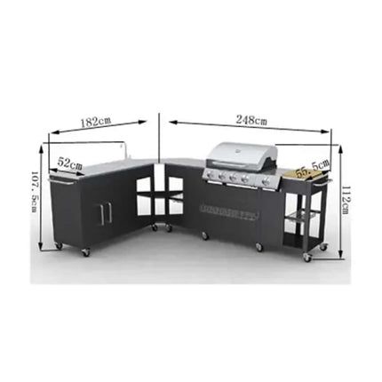 Buitenkeuken Missouri 4 Branders