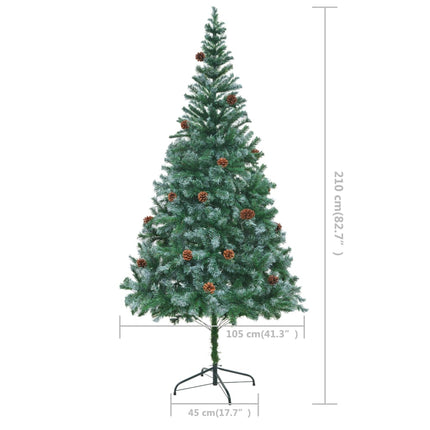 Kunstkerstboom Met Dennenappels 210 Cm