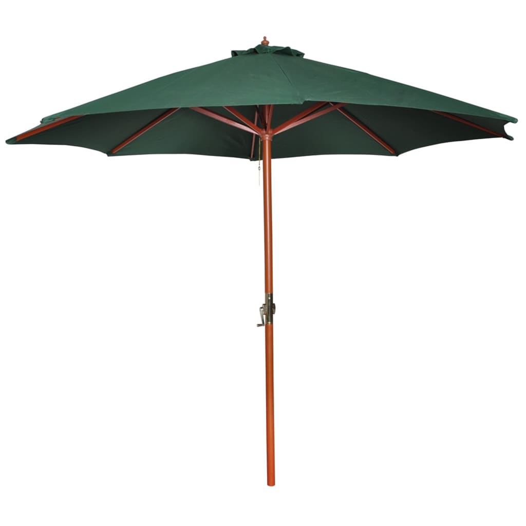 Parasol Met Houten Paal 300 Cm Bordeaux