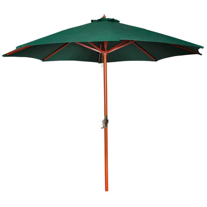Parasol Met Houten Paal 300 Cm Bordeaux