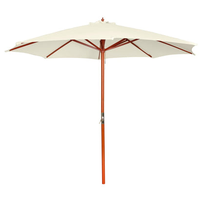 Parasol Met Houten Paal 300 Cm Bordeaux