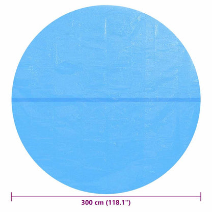 Solar Zwembadfolie Drijvend Rond 300 Cm Pe Blauw