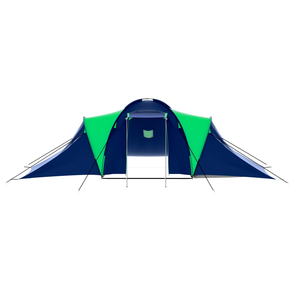 Tent 9-Persoons Polyester Blauw En Groen