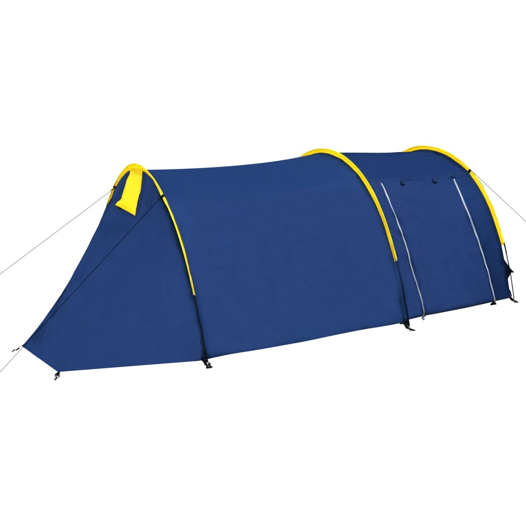 Tent 6-Persoons Marineblauw/ Geel
