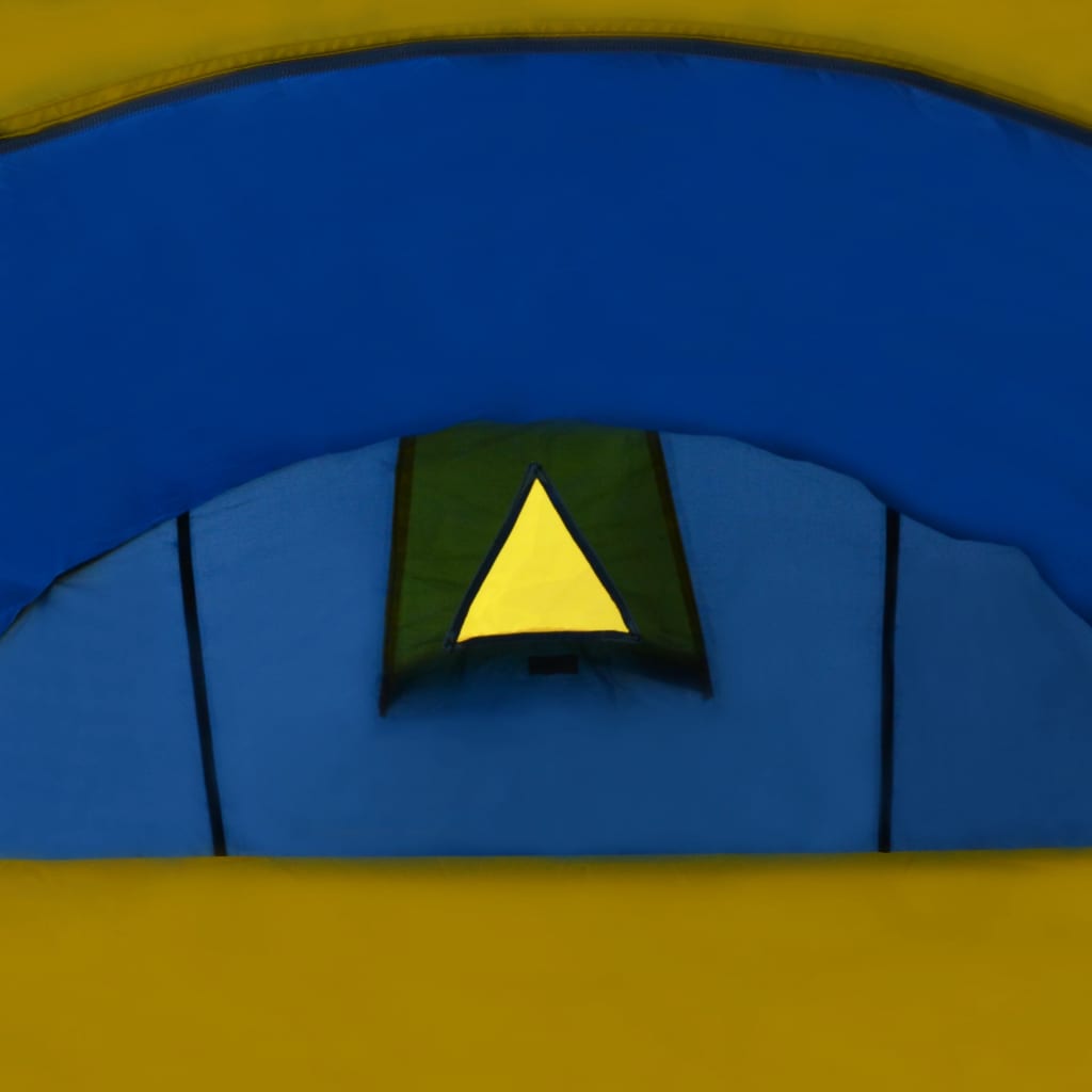 Tent 6-Persoons Marineblauw/ Geel