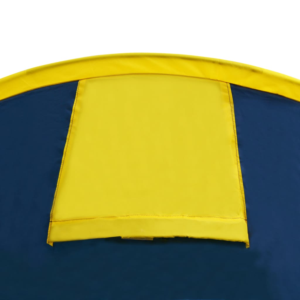 Tent 6-Persoons Marineblauw/ Geel