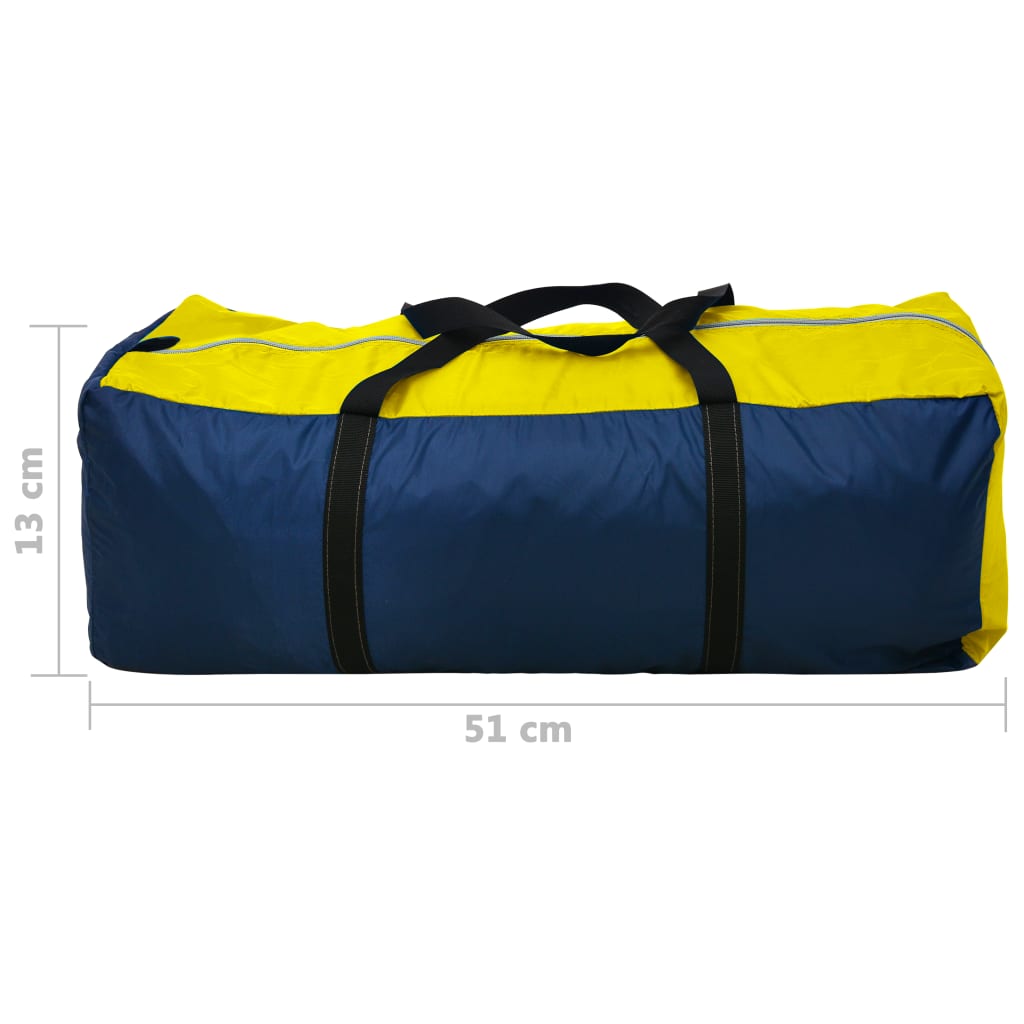Tent 6-Persoons Marineblauw/ Geel