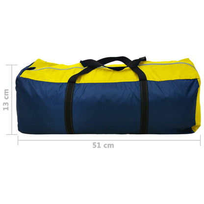 Tent 6-Persoons Marineblauw/ Geel