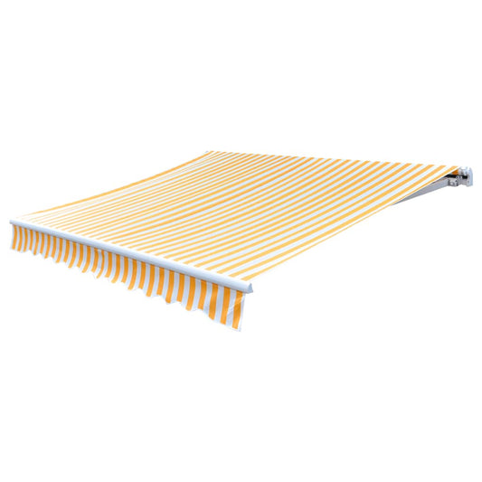 Luifeldoek 3X2,5 M Canvas Zonnebloem Geel En Wit