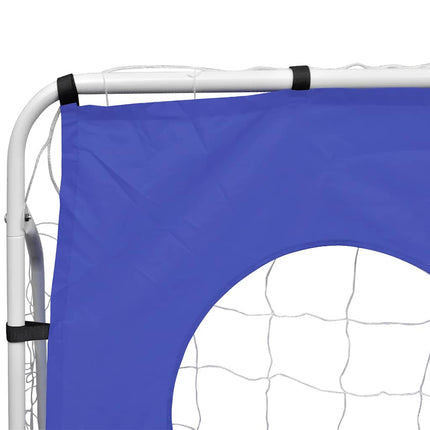 Voetbaldoel Met Richtmuur Hoogwaardig 240X92X150 Cm Staal