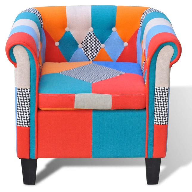 Fauteuil Met Stof Meerkleurig