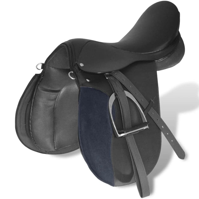 Echt Lederen Paardrijzadel 16" (5-In-1 Set, )