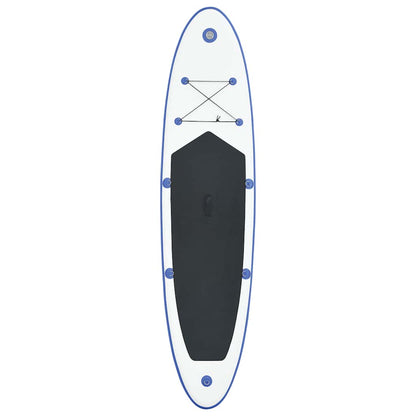 Stand Up Paddleboardset opblaasbaar blauw en wit