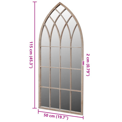 Tuinspiegel Gotisch Boogvormig 50X115 Cm