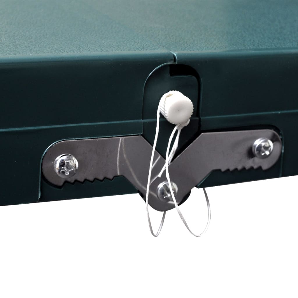 Campingset inklapbaar lichtgewicht 120x60 cm aluminium groen