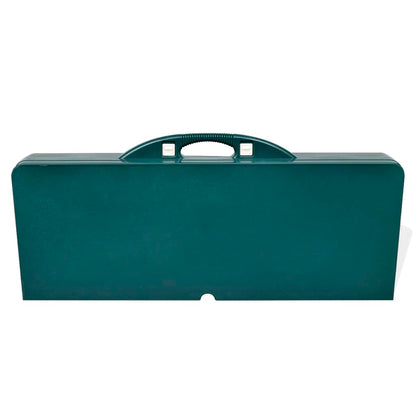 Campingset inklapbaar lichtgewicht 120x60 cm aluminium groen