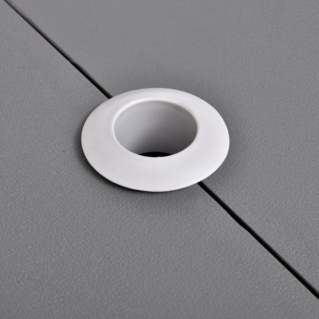 Campingset inklapbaar lichtgewicht 120x60 cm aluminium grijs