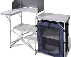 Campingkeuken Inklapbaar Met Windscherm Aluminium