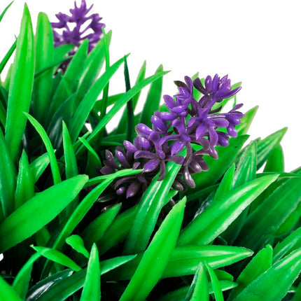 2-Delige Kunstbuxussenset Bolvormig Met Lavendel