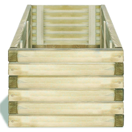 Plantenbak Verhoogd Rechthoekig Hout