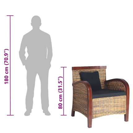 Fauteuil Handgeweven Rattan
