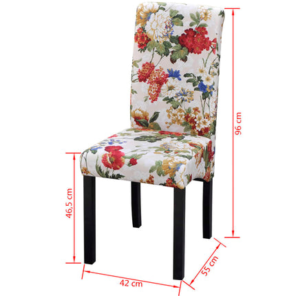 Eetkamerstoelen Stof Meerkleurig