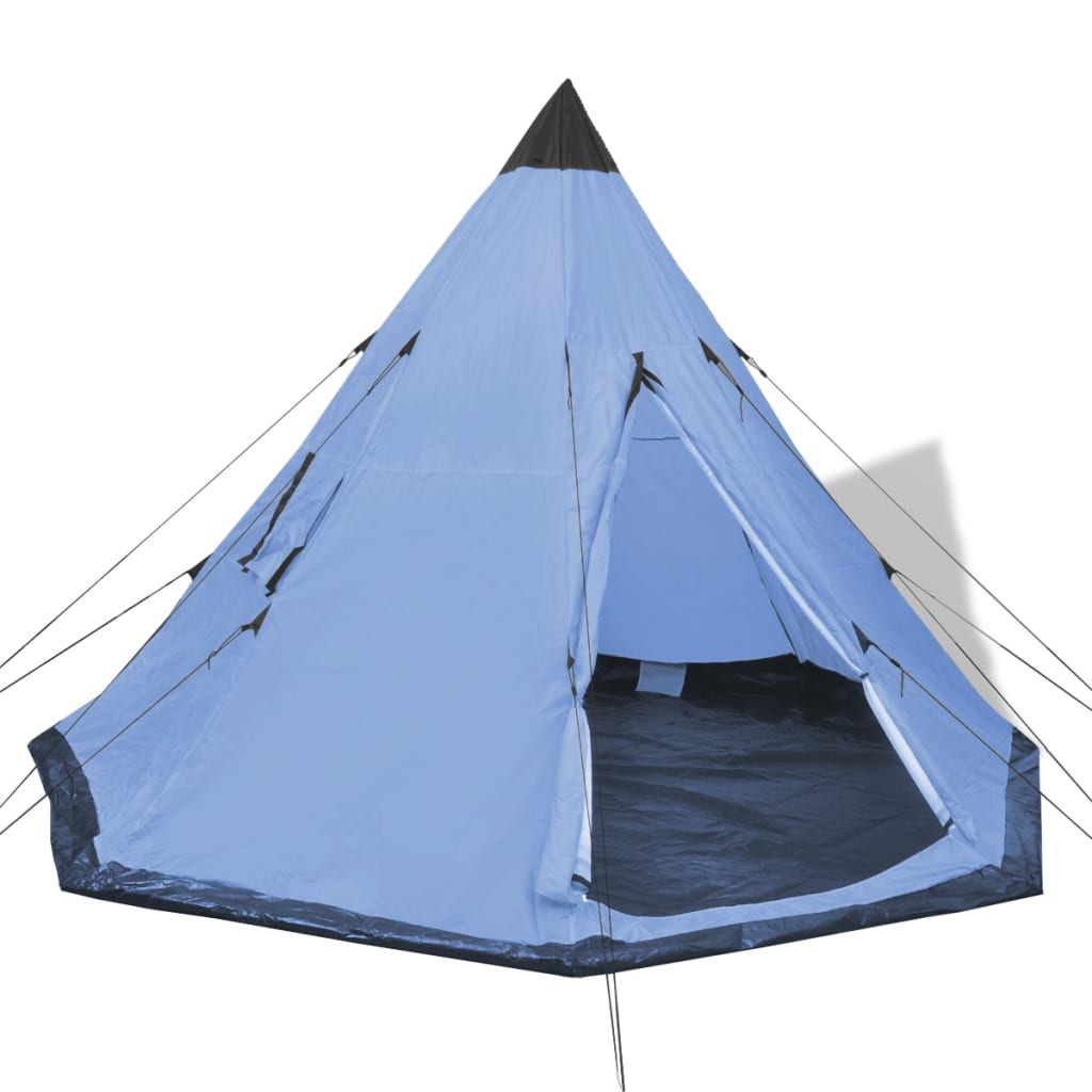 Tent 4-persoons blauw